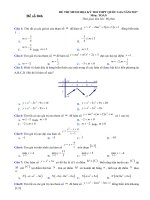 DỀ ôn THI THPTQG 2017  (46) 
