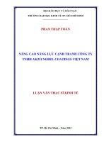 Nâng cao năng lực cạnh tranh công ty TNHH akzo nobel coatings việt nam 