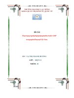 Thực trạng và giải pháp áp dụng bộ tiêu chuẩn GMP trong ngành dược tại việt nam 