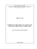 Nghiên cứu đối chiếu các thuật ngữ xăng dầu tiếng anh và tiếng việt 