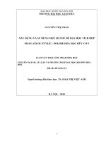 Xây dựng và sử dụng một số chủ đề dạy học tích hợp phần ancol etylic   polime hóa học hữu cơ 9 