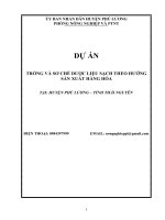 DỰ ÁN TRỒNG DƯỢC LIỆU (1)