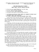 bài thu hoạch cá nhân thực tập sư phạm