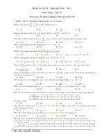 De thi hoc ky II toan 10 TN  TL 