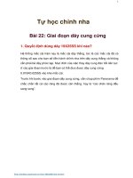 Tự học chỉnh nha bài 22 giai đoạn dây cung cứng