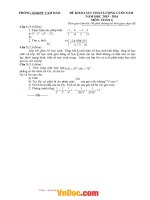 Đề thi học kì II môn vật lý lớp 6 trường THCS Tam Đảo