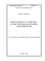 Tổ chức và hoạt động của chính quyền huyện miền núi từ thực tiễn (LV thạc sĩ)