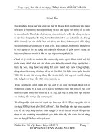 Thực trạng thu hút và sử dụng FDI tại thành phố Hồ Chí Minh