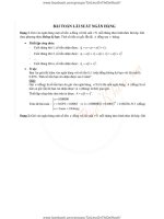 BÀI TOÁN LÃI SUẤT