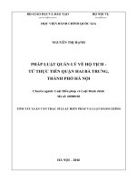 Tổ chức và hoạt động của chính quyền huyện miền núi từ thực tiễn (TT LV thạc sĩ)