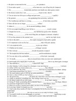 chia dạng từ trong tiếng anh lớp 7