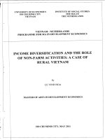 Income diversification and the role of non farm activities  a case of rural vienam 