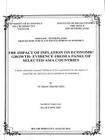 The impact of inflation on economic growth evidence from a panel of selected asia countries 