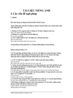 Ôn tập ngữ pháp tiếng Anh  thi công chức