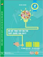 Bộ đề tinh túy luyện thi THPT quốc gia 2017 môn Toán