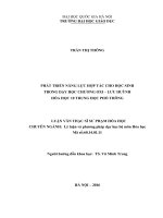 Phát triển năng lực hợp tác cho học sinh trong dạy học chương oxi – lưu huỳnh– hóa học 10 trung học phổ thông (tt)