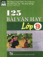 125 bài văn hay lớp 9 phần 1 
