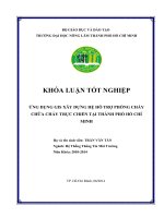 ỨNG DỤNG GIS XÂY DỰNG HỆ HỖ TRỢ PHÕNG CHÁY CHỮA CHÁY TRỰC CHIẾN TẠI THÀNH PHỐ HỒ CHÍ MINH