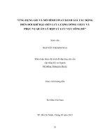 ỨNG DỤNG GIS VÀ MÔ HÌNH SWAT ĐÁNH GIÁ TÁC ĐỘNG BIẾN ĐỔI KHÍ HẬU ĐẾN LƢU LƢỢNG DÒNG CHẢY VÀ PHỤC VỤ QUẢN LÝ HỢP LÝ LƢU VỰC SÔNG BÉ