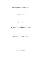 Số nguyên tố và ứng dụng (LV tốt nghiệp)