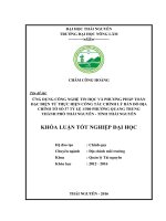 Ứng dụng công nghệ tin học và phương pháp toàn đạc điện tử thực hiện công tác chỉnh lý bản đồ địa chính tờ số 37 tỷ lệ 1500 phường Quang Trung - thành phố Thái Nguyên - tỉnh Thái Nguyên