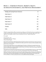 CFA corporate finance,markets,equity,alternative investements,portofolio management