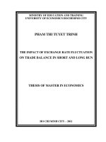The impact of exchange rate fluctuation on trade balance in short and long run 
