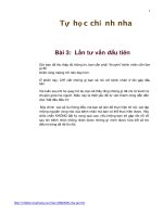 Tự học chỉnh nha bài 3 lần tư vấn đầu tiên