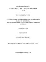 Các nhân tố ảnh hưởng đến tính hữu hiệu của hệ thống thông tin kế toán tại các doanh nghiệp nhỏ và vừa trên địa bàn thành phố hồ chí minh