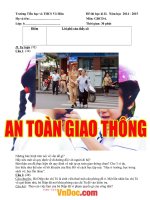 Đề thi học kì II môn vật lý lớp 6 trường THCS Võ Hữu