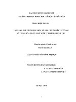 So sánh thể chế cộng hòa xã hội chủ nghĩa việt nam và cộng hòa pháp nhà nước và đảng chính trị 