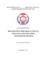 Biện Pháp Phát Triển Dịch Vụ Thẻ Của Ngân Hàng TMCP Phát Triển Thành Phố Hồ Chí Minh