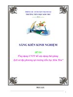 Ứng dụng CNTT để xây dựng bài giảng lịch sử địa phương tại trường tiểu học kim thư 