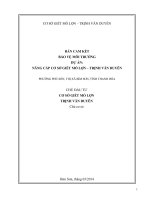 Bản Cam Kết Bảo Vệ Môi Trường Dự Án Nâng Cấp Cơ Sở Giết Mổ Lợn