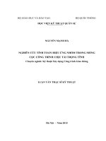 Nghiên cứu tính toán hiệu ứng nhóm trong móng cọc công trình chịu tải trọng tĩnh