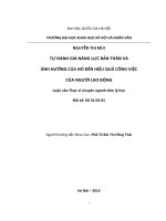 Tự đánh giá năng lực bản thân và ảnh hưởng của nó đến hiệu quả công việc của người lao động 