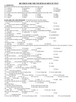 REVISION  TEST NO 4  GRADE 11 