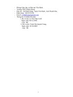 Vận Dụng Kiến Thức Liên Môn để giải quyết các tình huống thực tiễn : Làm thế nào để nâng cao ý thức giữ gìn và bảo tồn các Di tích Lịch SửVăn hóa, Danh lam thắng cảnh ở địa phương nơi cư trú .”