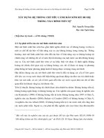 XÂY DỰNG HỆ THỐNG CHỈ TIÊU CẢNH BÁO SỚM RỦI RO HỆ THỐNG TÀI CHÍNH TIỀN TỆ