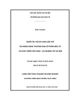 Quản lý rủi ro gian lận thẻ tại ngân hàng thương mại cổ phần đầu tư và phát triển việt nam   chi nhánh tây hà nội 