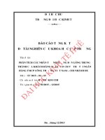 Phân tích các nhân tố ảnh hưởng đến lòng trung thành của khách hàng đối với dịch vụ thẻ tại ngân hàng công thương việt nam   chi nhánh huế 