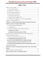 PHƯƠNG PHÁP HƯỚNG dẫn học SINH học và làm bài tập về PTHH 