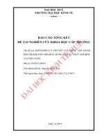 Kiểm định lý thuyết cấu trúc vốn đánh đổi (trade off theory) bằng chứng thực nghiệm tại việt nam 