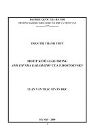 Motip kitô giáo trong “an hem nhà karamazov” của f  dostoevsky 