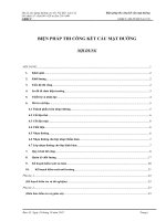 Biện pháp thi công kết cấu mặt đường tiếng việt 