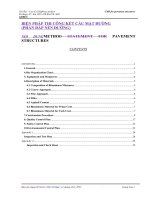 Biện pháp thi công kết cấu mặt đường tiếng anh 