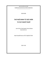 Thơ ngô minh từ góc nhìn tư duy nghệ thuật 