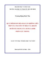 QUÁ TRÌNH ION HÓA HAI LẦN KHÔNG LIÊN TIẾP CỦA NGUYÊN TỬ HELI VÀ ARGON DƯỚI TÁC DỤNG CỦA XUNG LASER PHÂN CỰC THẲNG