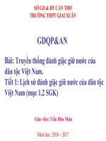 Bai giangr điện tử  truyen thong danh giac giu nuoc cua dan toc viet nam