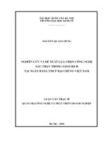 Nghiên cứu và lựa chọn công nghệ xác thực trong giao dịch tại ngân hàng TMCP đại chúng việt nam 